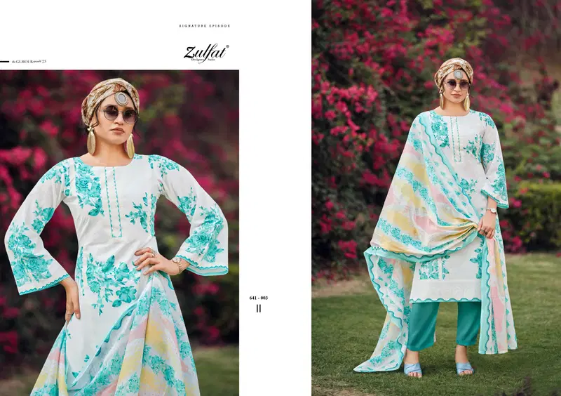 Iconic by Zulfat Pure Cotton Printed Dress Material Wholesale Market In Surat